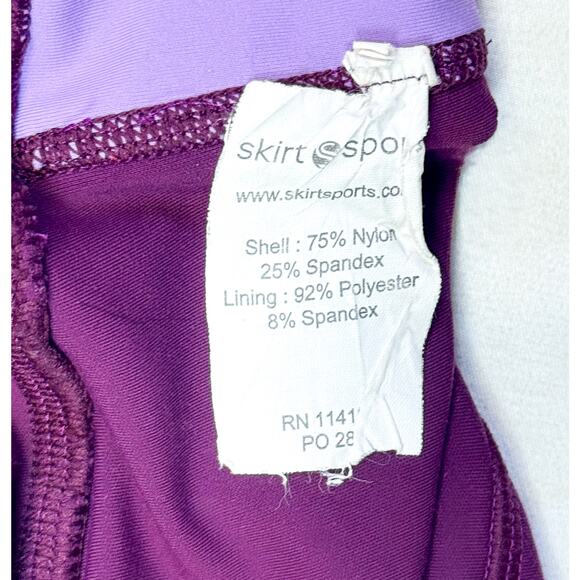 Skirt Sports Purple & Red Colorblock Leggings - Size Small - Picture 7 of 8